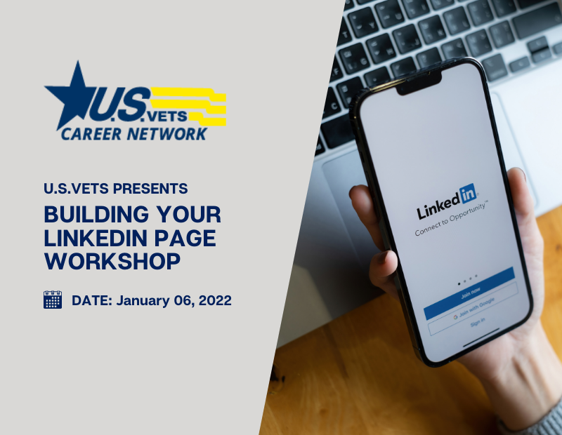 U.S.VETS Presents: Building Your Linkedin Page Workshop